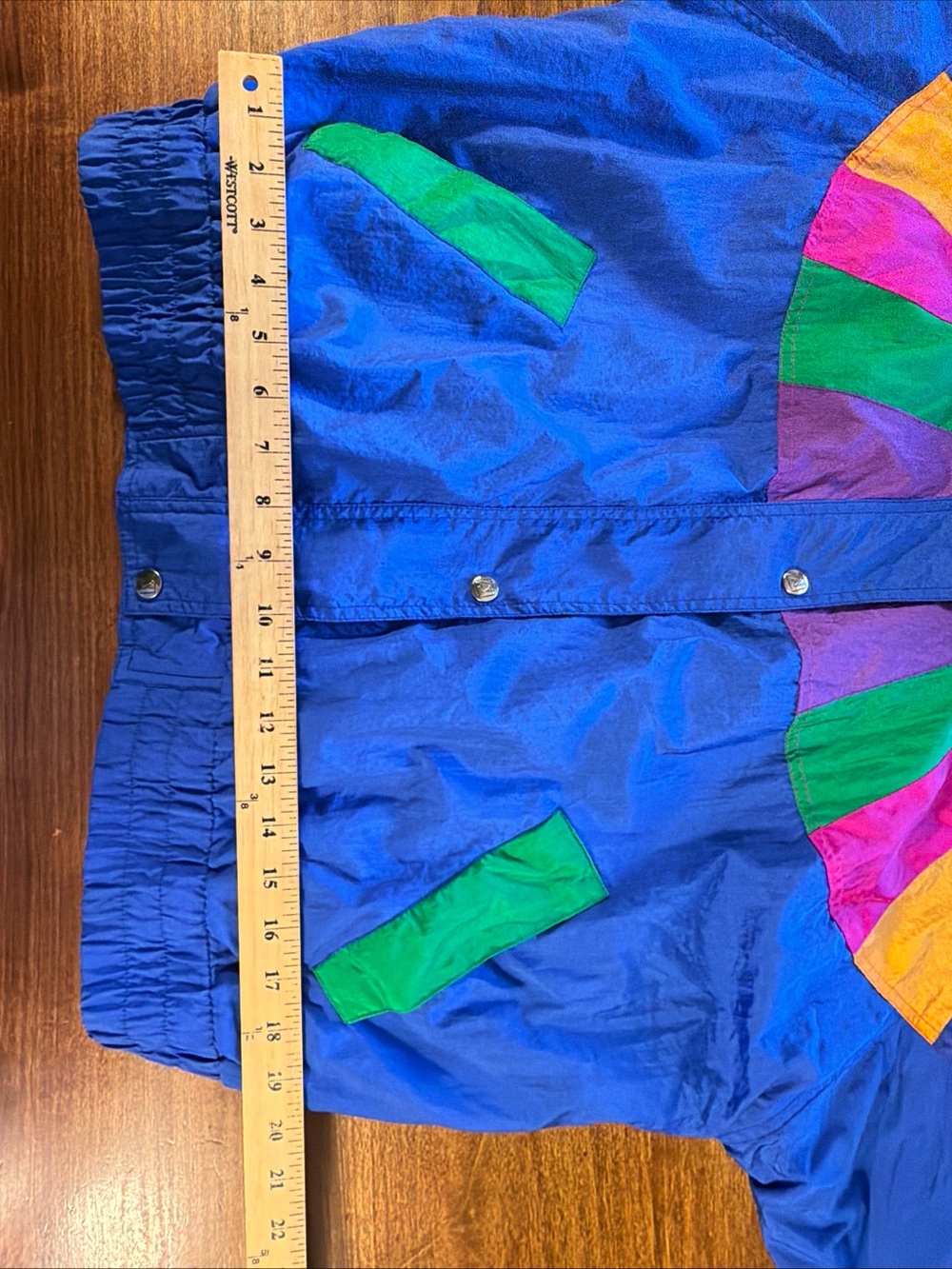 Vintage Andy Johns Women's Navy Colorblock Windbreaker Pants Set Multicolor - Picture 13 of 15